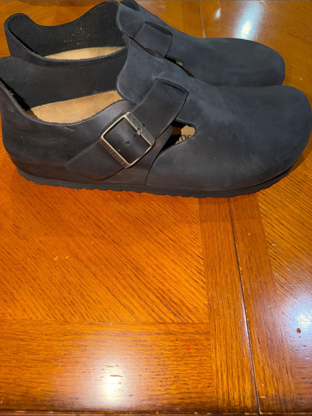 Birkenstock Black Men's Slip-On Clog with Side Buckle Accent - Picture 4 of 6